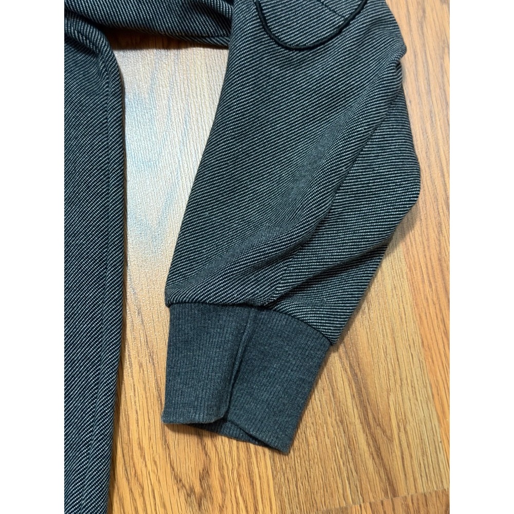 What Crewneck Sweatshirt Mens 3XL Thankful Embroidered Elbow Patch Heavyweight - Picture 5 of 13